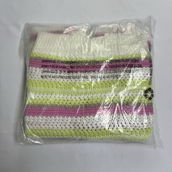 SO Long Sleeve Pullover Sweater Junior's Plus Size 1X Lime Stripe Combo - Picture 4 of 5